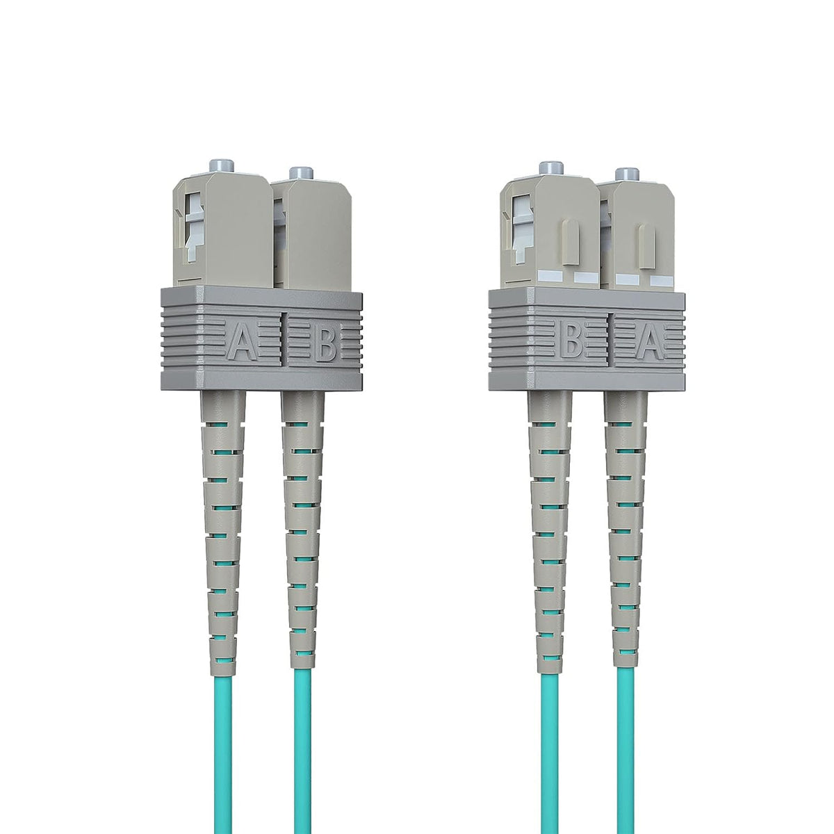 LC to LC OM3 Duplex 50/125 LSZH Fiber Optic Cord, 3-Meter 10-Pack S23136
