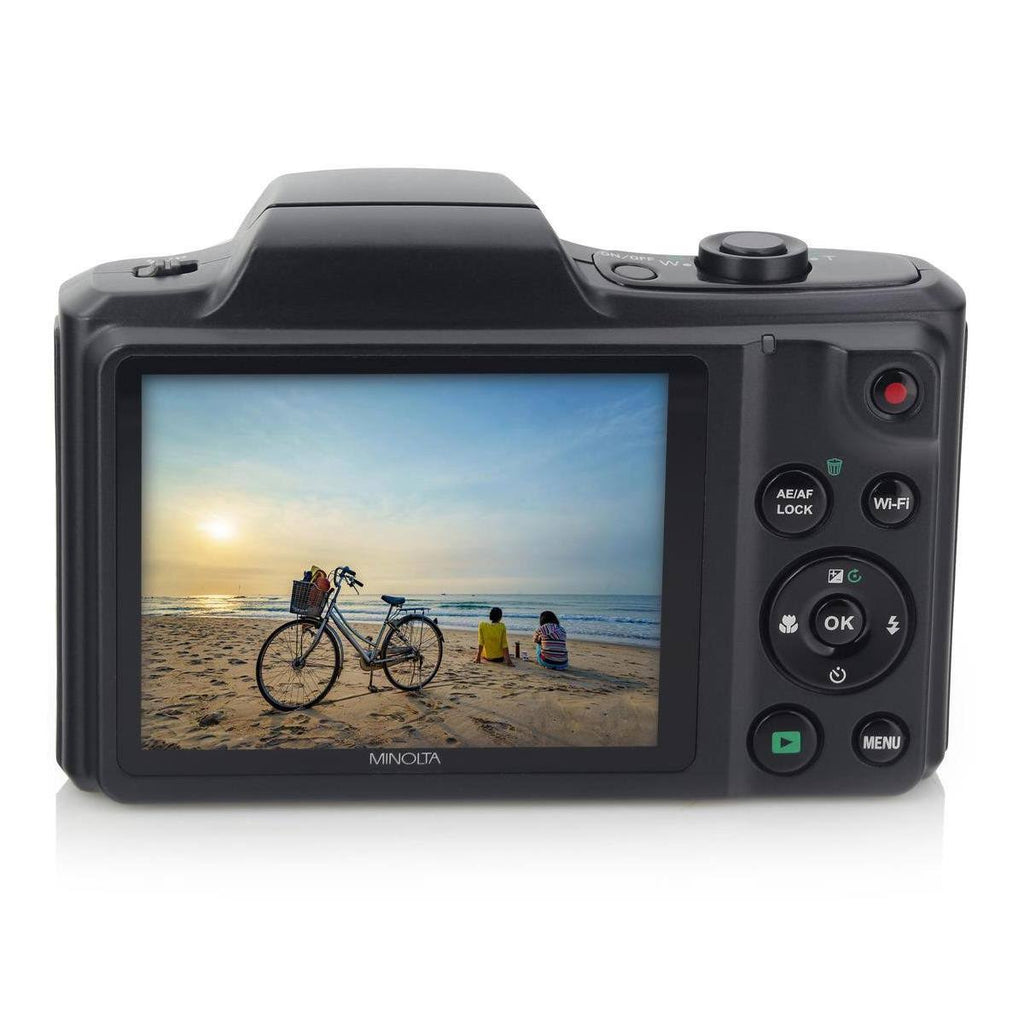 20.0-Megapixel 1080p Full HD Wi-Fi Digital Camera with 22x Zoom (Black) S184