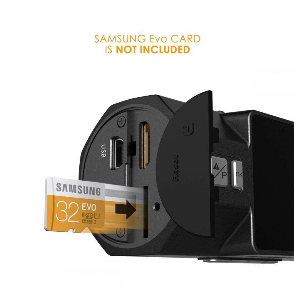 Dual Dash Cam 1080p FHD Front and Back Wide Angle S813