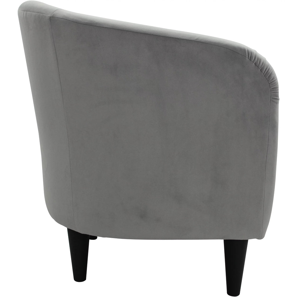 Dove Gray Microfiber Accent Chair J149