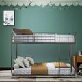 Full Over Full Metal Bunk Bed with Ladder J917141
