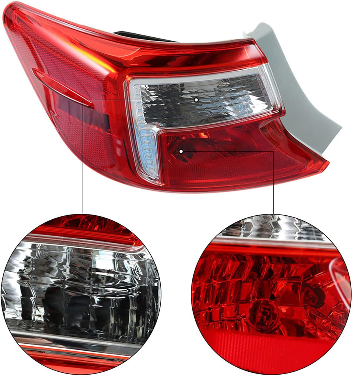 Halogen Rear Brake Tail Light Assembly Driver Left Side LH D7073