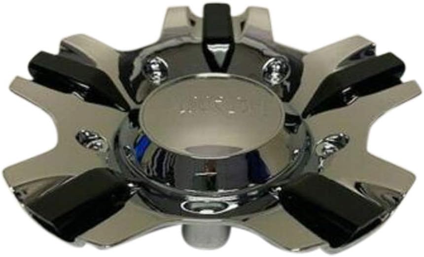 Chrome and Black Wheel Center Cap M708