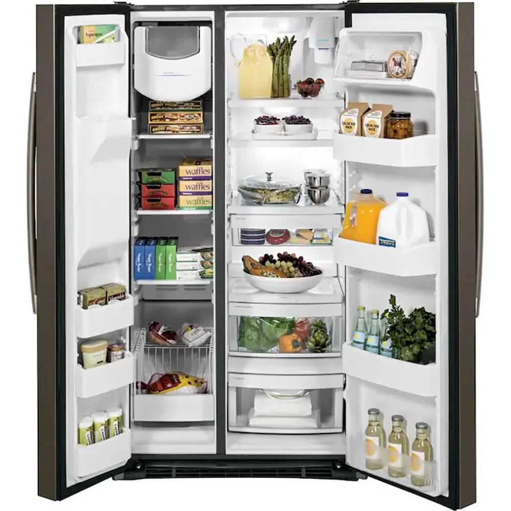 25.3 Cu. Ft. Slate Side-By-Side Refrigerator with Ice Maker H729