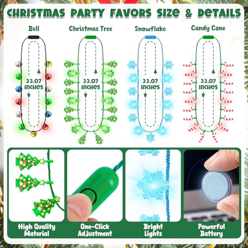 Christmas Light Up Necklace Y317