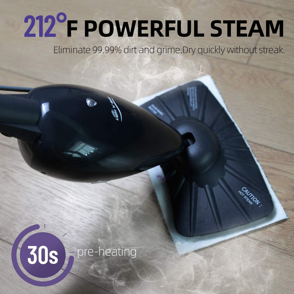 Steam Mop, Ultra-Lightweight, Black N660