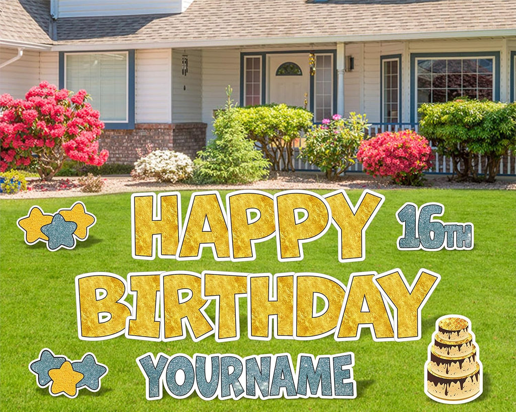 Happy Birthday Lawn Signs 13 Inch 18 Inch M912887