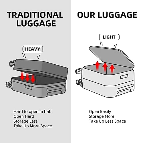 White 29 Inch Lightweight Hardshell ABS+PC Checked Luggage with TSA Lock P322