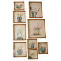 Green Cactus Prints Set of Nine Q9172