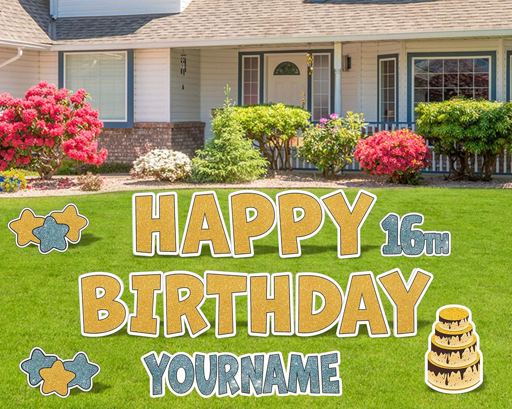 Happy Birthday Lawn Signs 13 Inch 18 Inch M912887