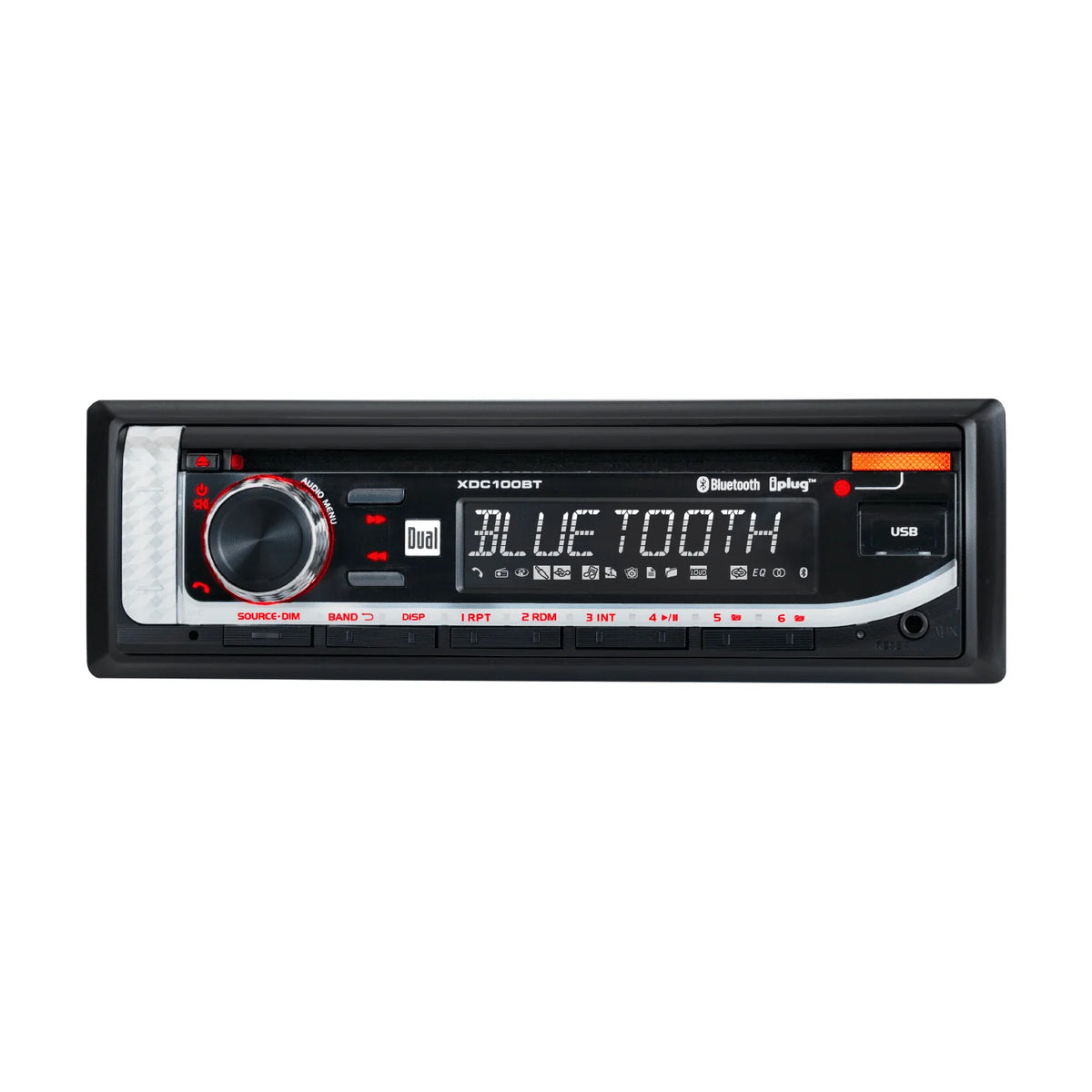 Single DIN Car Stereo with CD Player, Bluetooth, USB Q59702