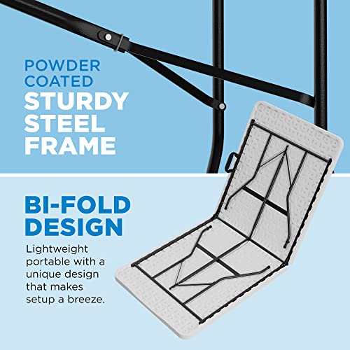 White Plastic Folding Table P521
