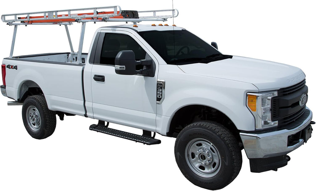 Black Powder-Coated Aluminum Truck Ladder Rack E94043