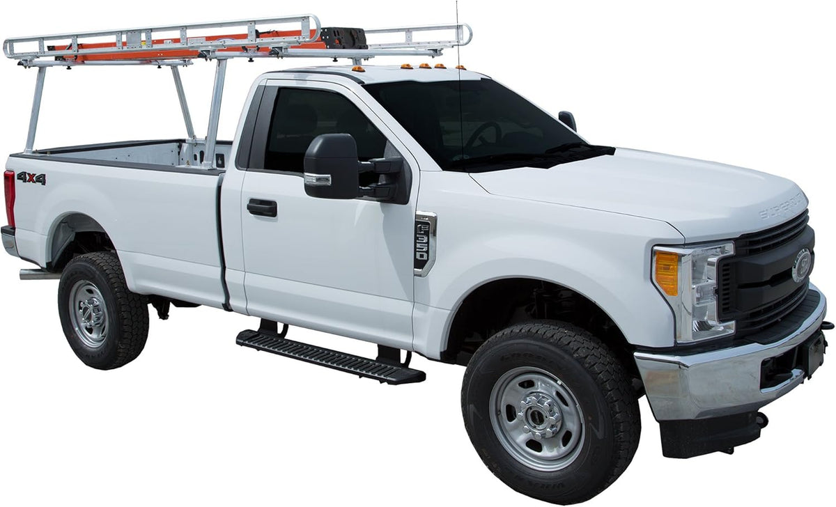 Black Powder-Coated Aluminum Truck Ladder Rack E94043
