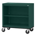Steel Mobile Bookcase 36W x 18D x 36H Black P74152
