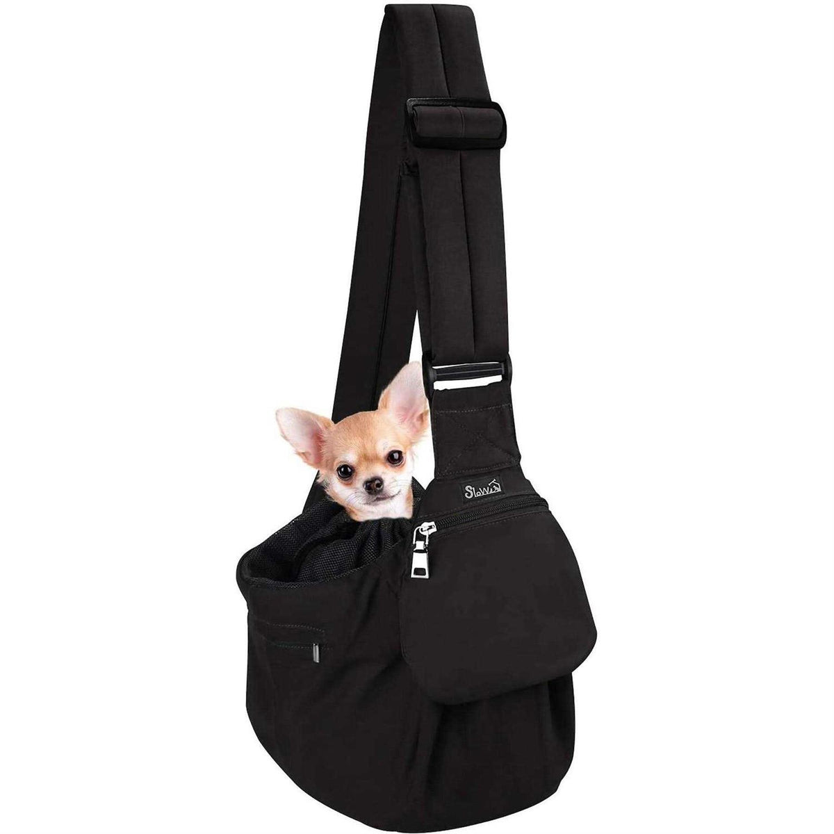 Adjustable Hard Bottom Support Cat Dog Sling K839