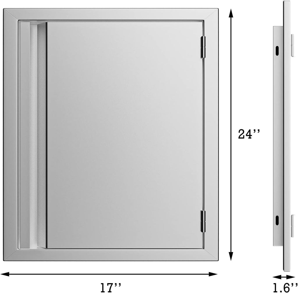 Stainless Steel BBQ Double Access Door 31W x 24H Inch E4235