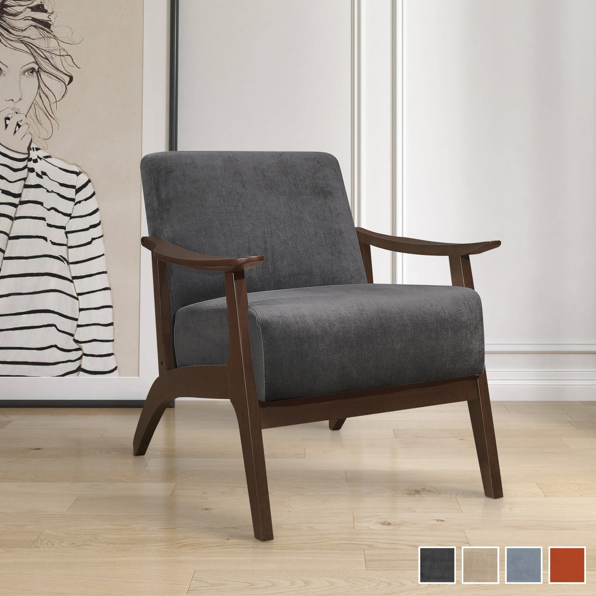 Light Brown Accent Chair T665