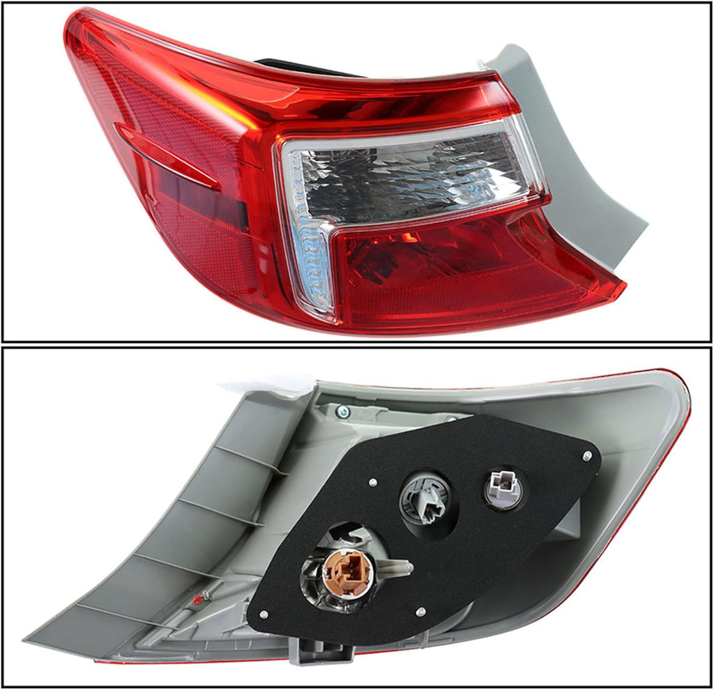 Halogen Rear Brake Tail Light Assembly Driver Left Side LH D7073