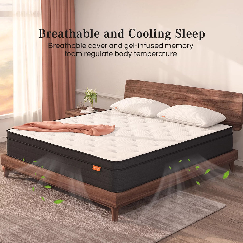 King Size Medium Firm Memory Foam Hybrid Mattress T926