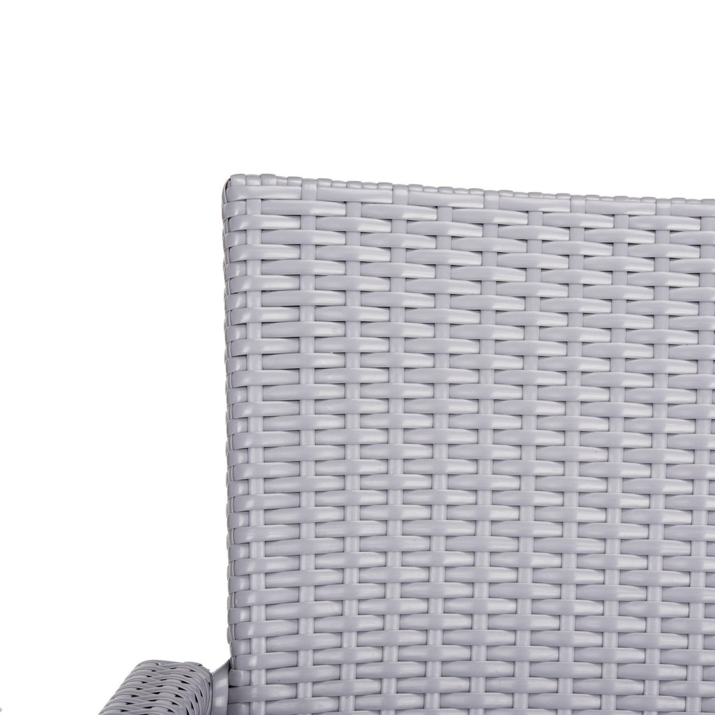 Stacking Arm Chair Grey Set of 2 V213