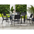 Black 7-Piece Outdoor Patio Dining Set T986