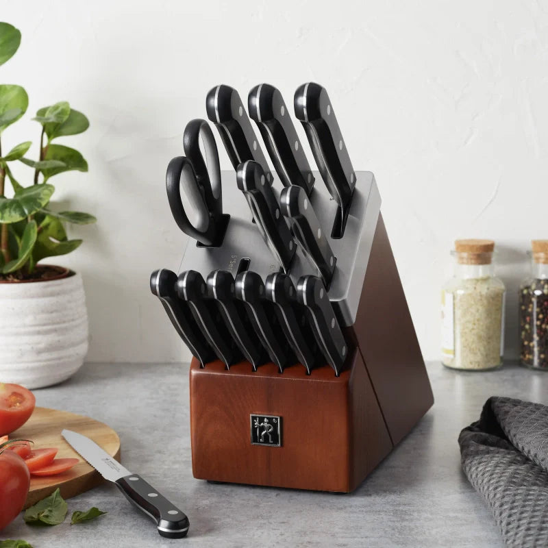 14 Pc Knife Set with Self-Sharpening Block L109