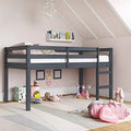 Gray Wood Twin Loft Bed E3119