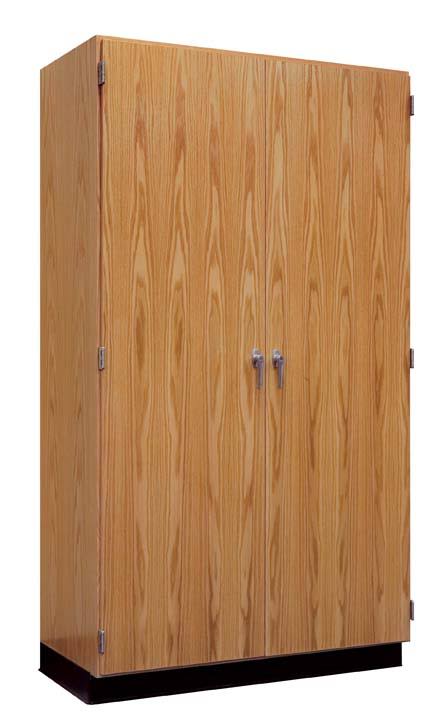 Oak Tall Storage Cabinet with Doors N99482