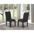 Black Linen Fabric Parson Chair, Set of 2 O65677