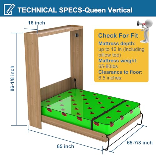 Queen Size Vertical Murphy Bed Kit Y401317