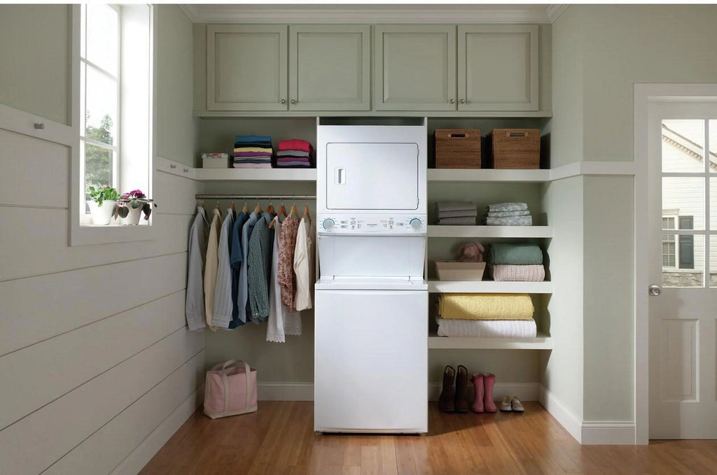 Electric Washer Dryer Laundry Center White W898950