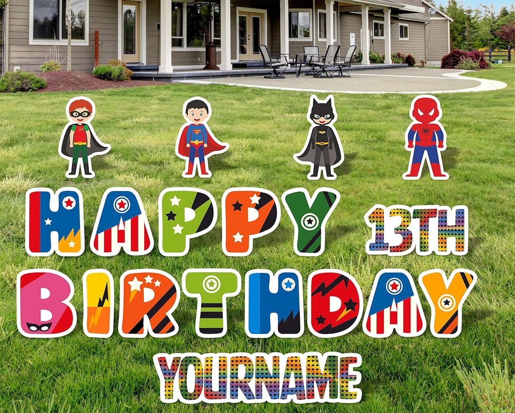 Happy Birthday Lawn Signs 13 Inch 18 Inch M912887