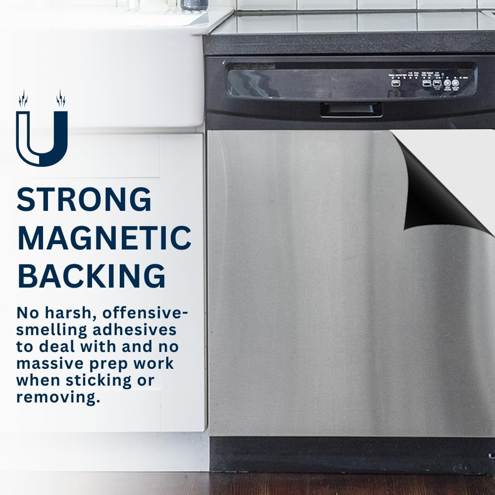 23.5” x 26” Stainless Steel Magnetic Dishwasher Cover V635