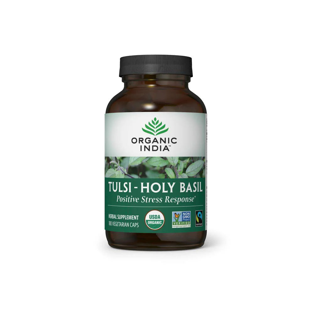 Organic Holy Basil 180 Veg Capsules Z655916