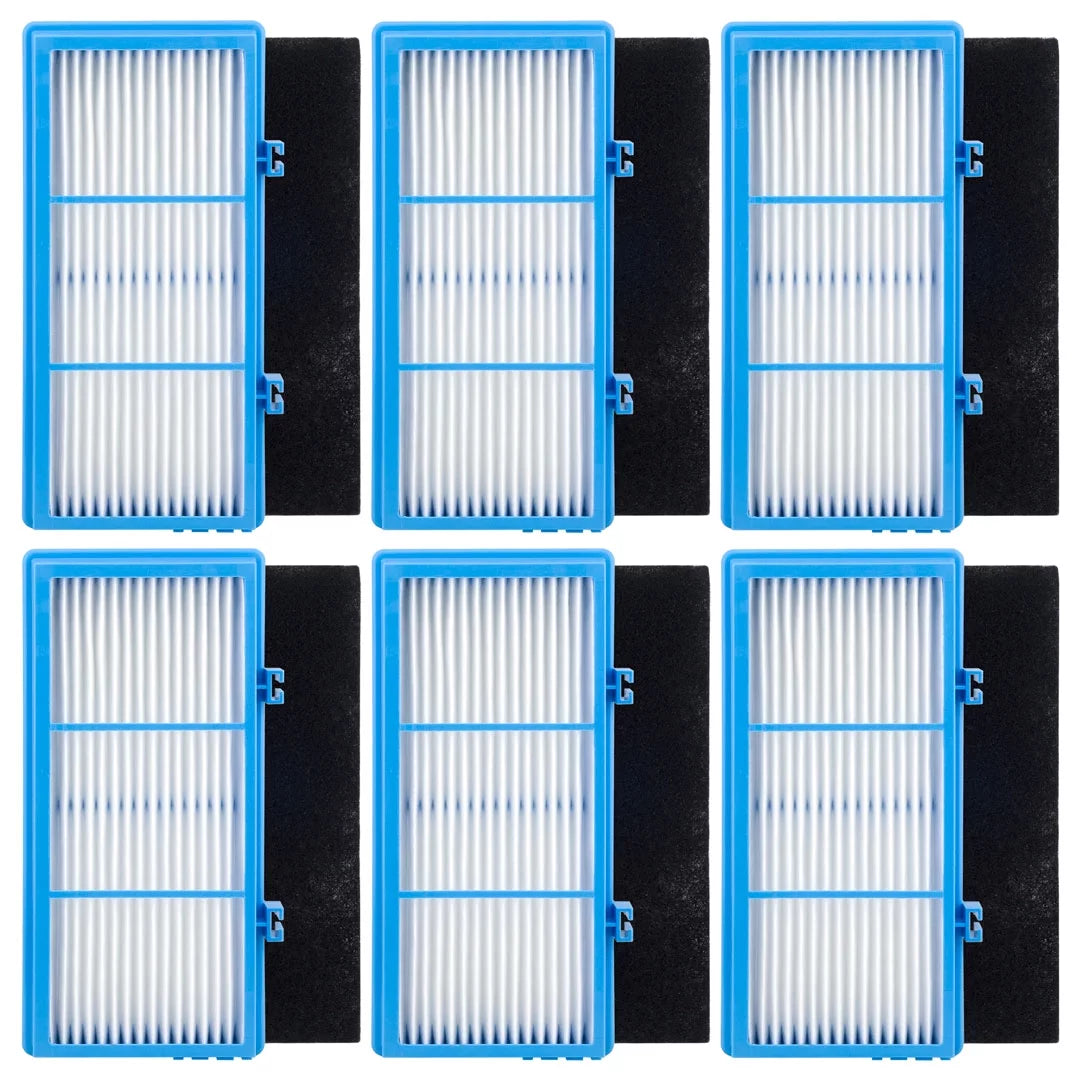 6 Pack HEPA Filters and Carbon Booster Sheets Replacement Parts T4488