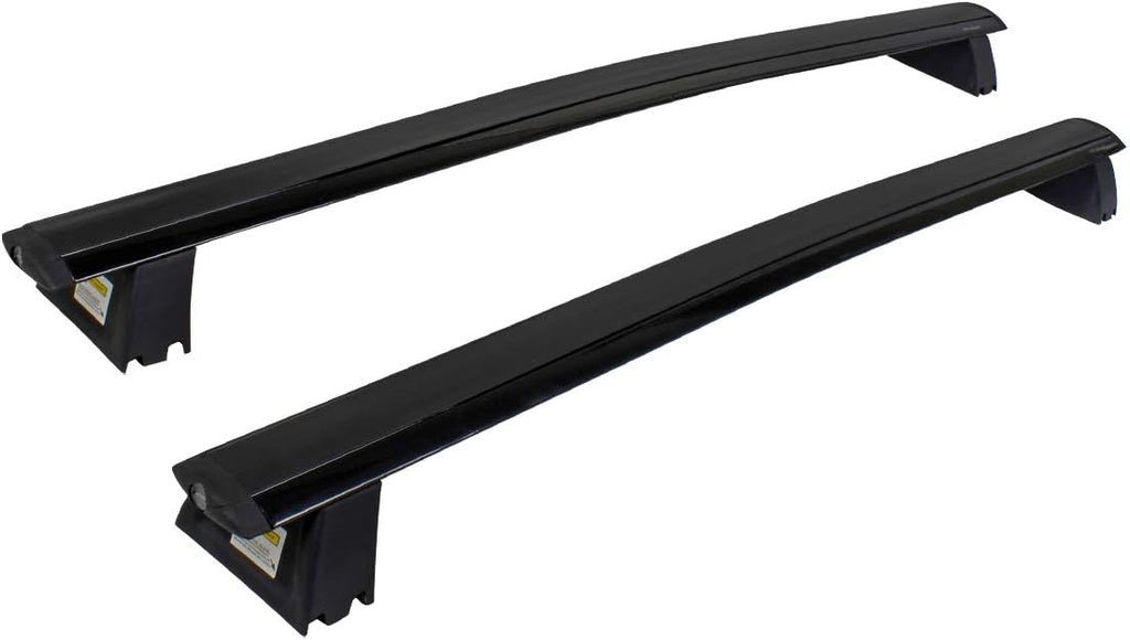 Black Roof Top Cross Bars Rack Cargo Carrier F4557