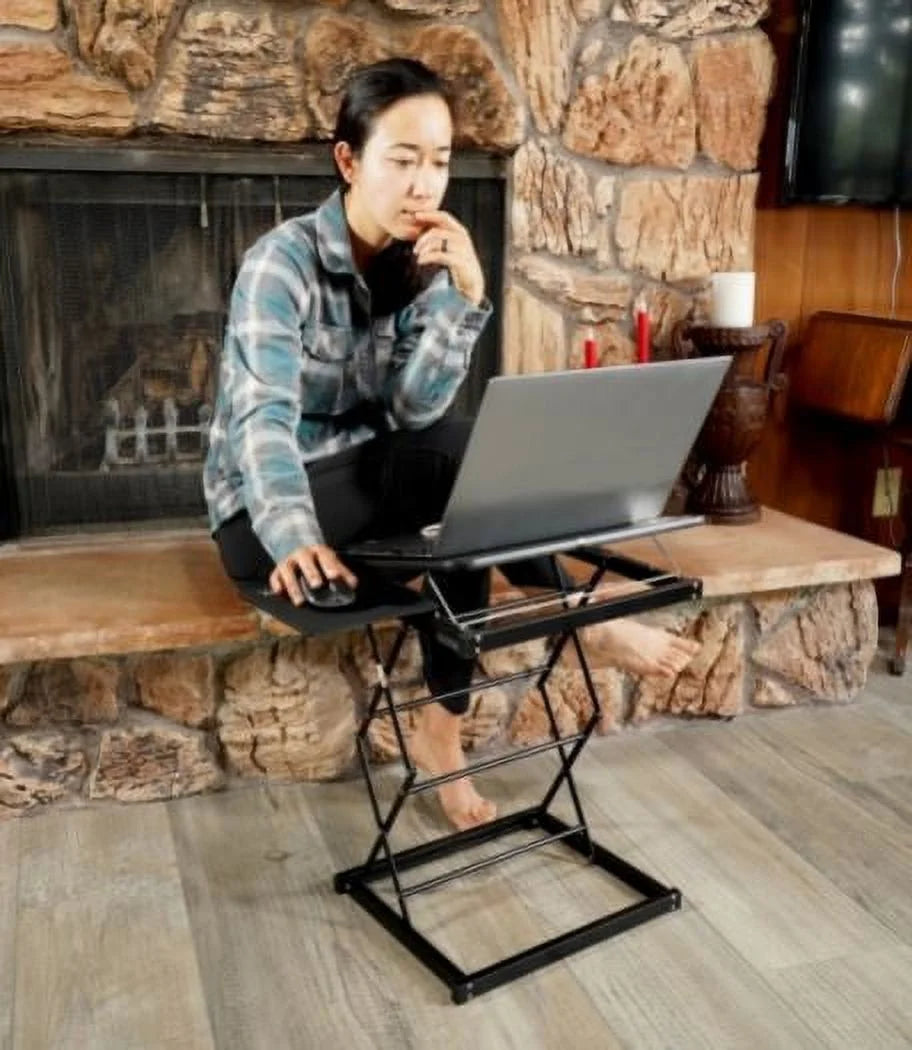 Black Compact Folding Laptop Desk or Stand with Mousepad G564726