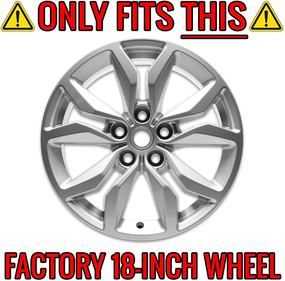 Set of 4 18" 10 Spoke Wheel Skins Gloss Black Y395