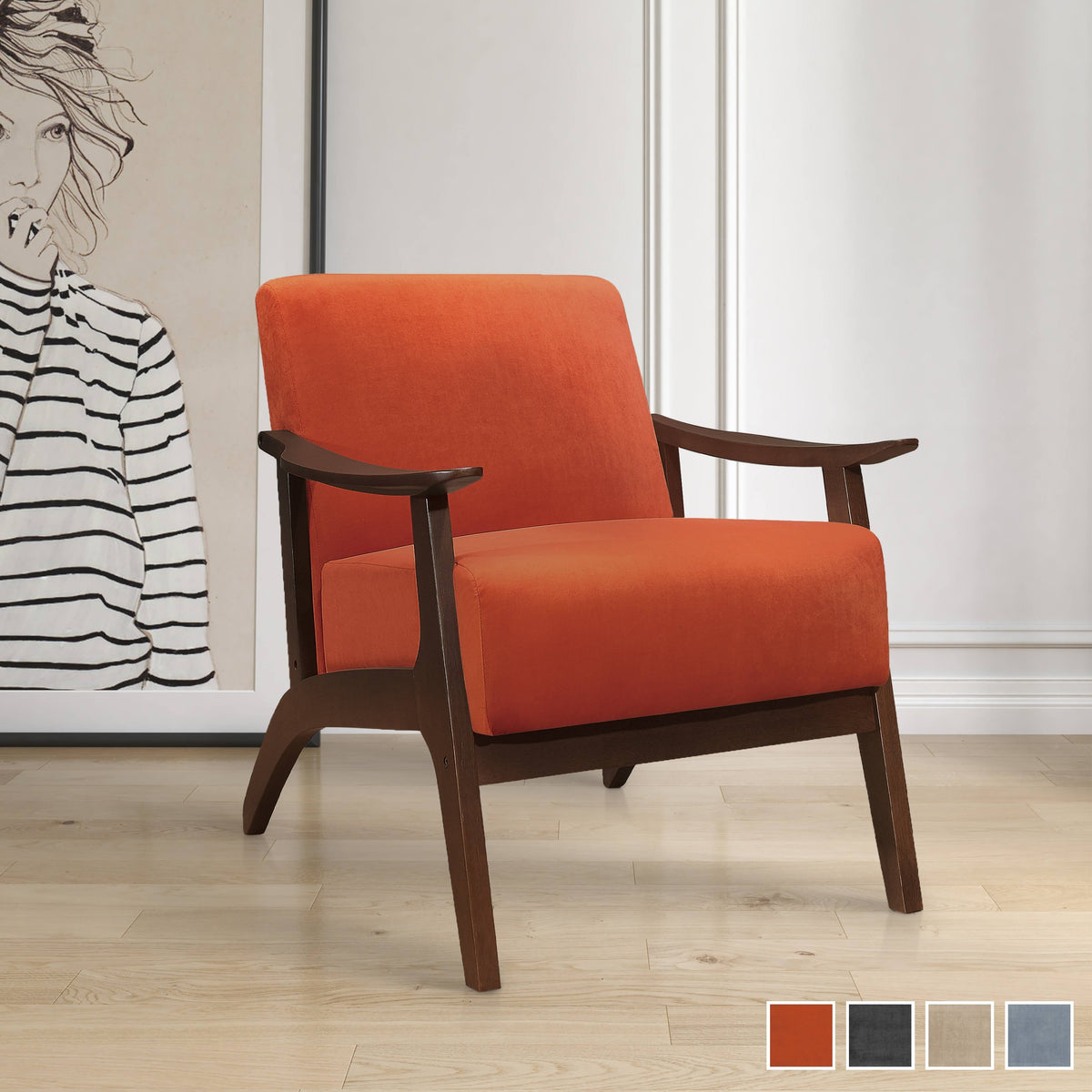 Light Brown Accent Chair T665