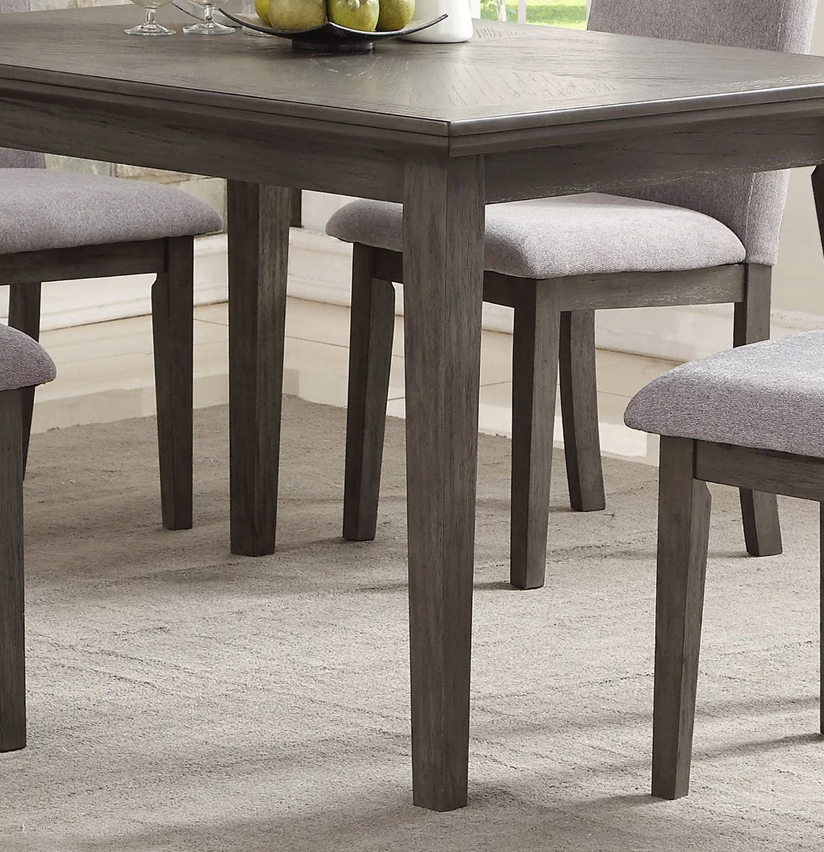 Gray Veneer Wood Dining Table Q304