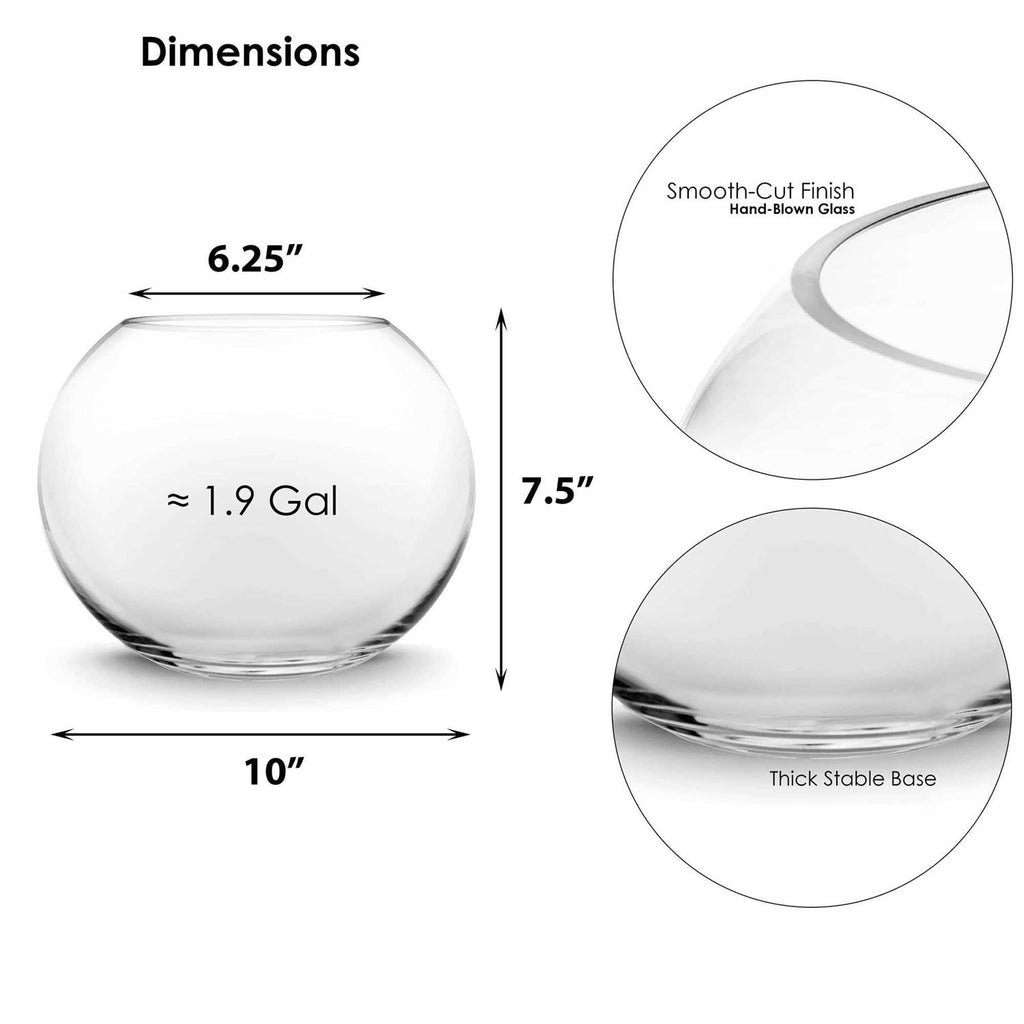 Glass Bubble Bowl Vase K8532