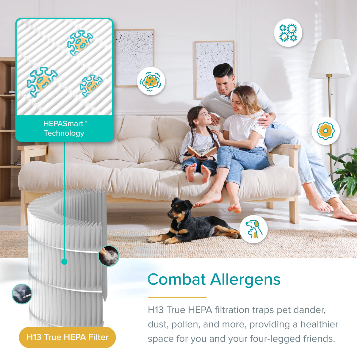 White HEPA Air Purifier Q2061
