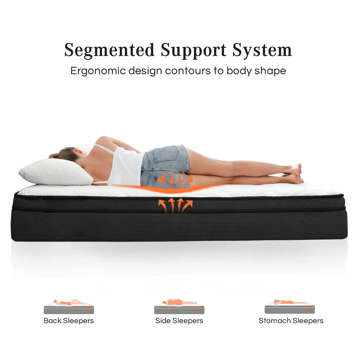King Size Medium Firm Memory Foam Hybrid Mattress T926