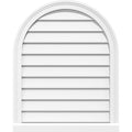 Round Top Surface Mount PVC Gable Vent with Brickmould X9318