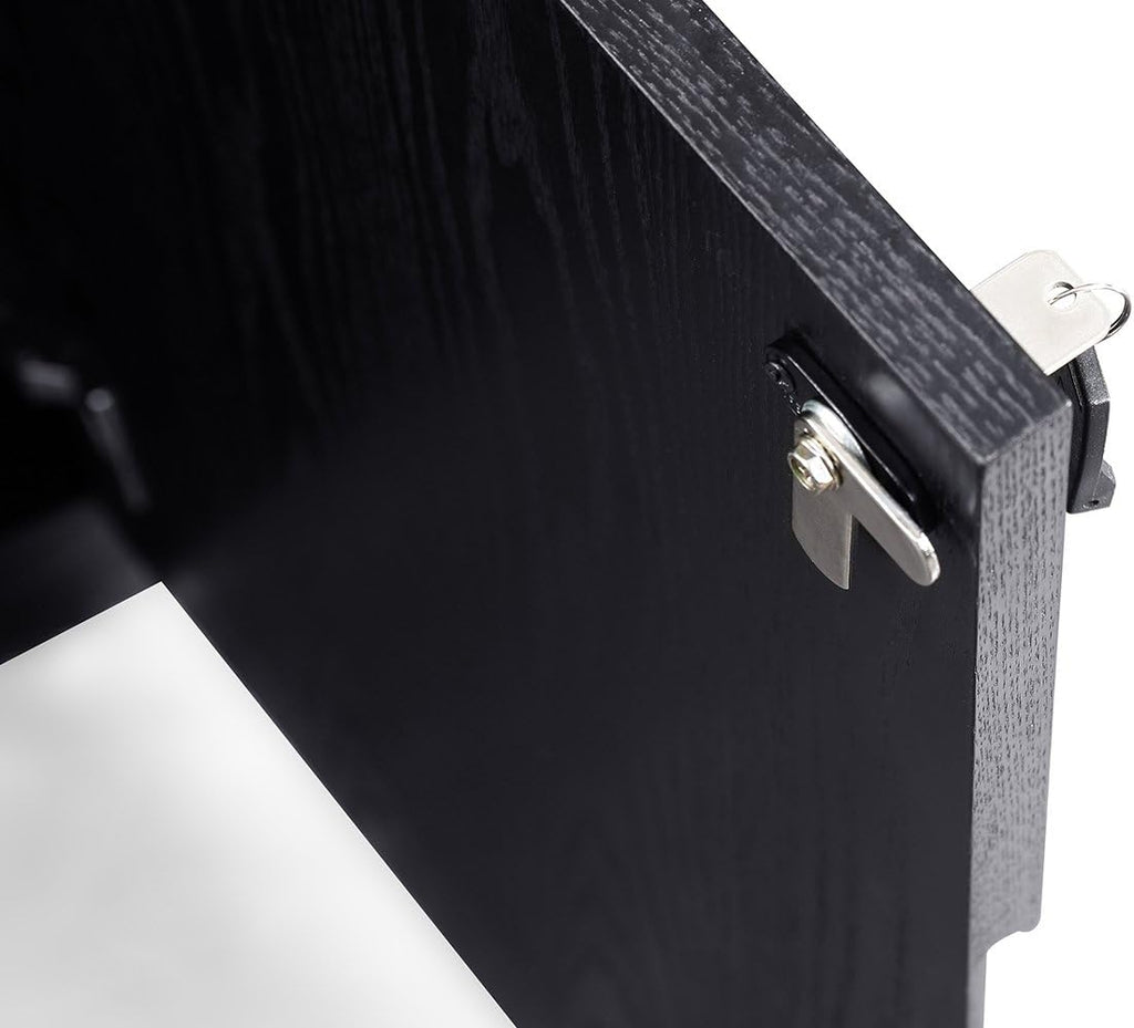 Black Oak 2 Door Storage Printer Cabinet G557