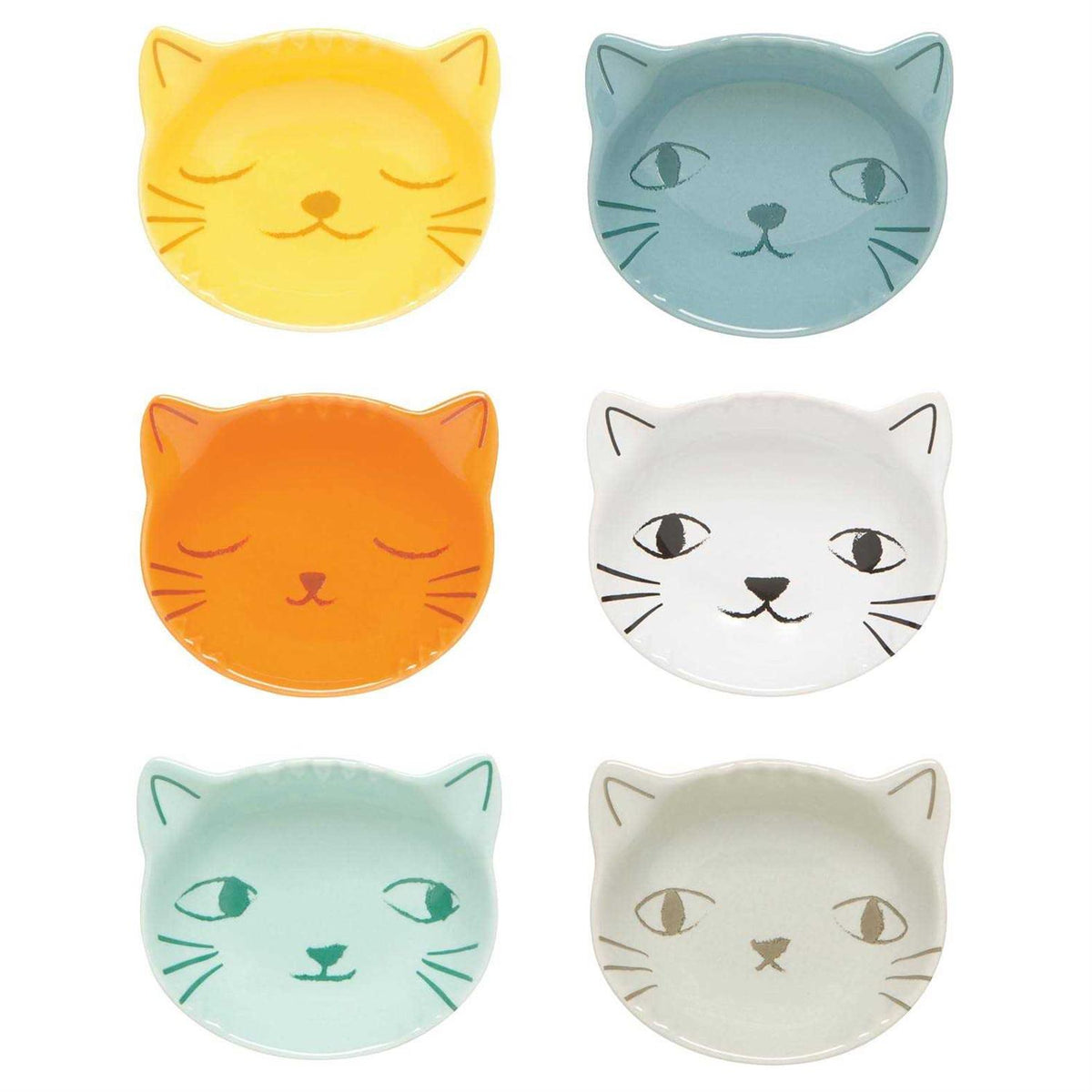 Set of 6 Cat Pinch Bowls H673751