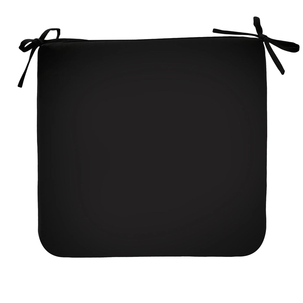Seat Cushion 18 x 19 in Solid Black Z798
