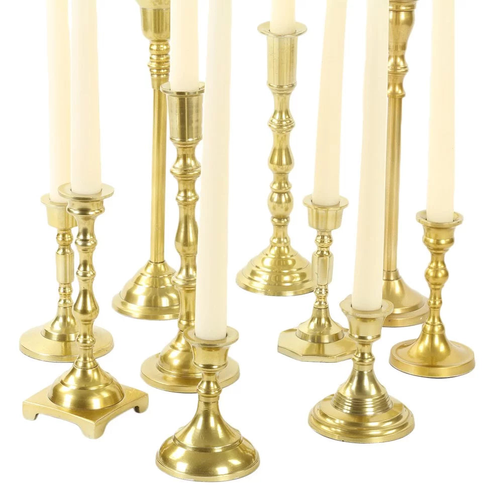 Gold Mixed Taper Holders Set of 10 R6853