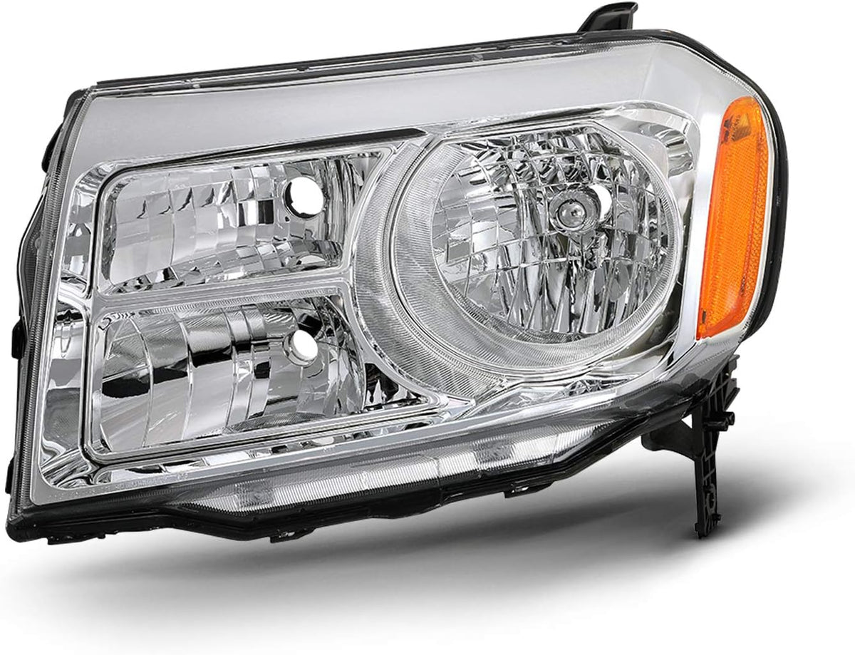 Chrome Halogen Headlight Driver Left Side Replacement U508263